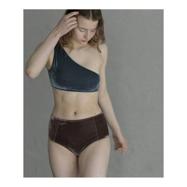 URBAN RESEARCH(アーバンリサーチ)の【BROWN】【S】Swim URBAN RESEARCH スイム ベロアワンショルダーブラ レディースの水着/浴衣(水着)の商品写真