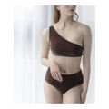 【BROWN】【M】Swim URBAN RESEARCH スイム ベロアワンショルダーブラ