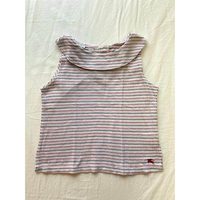 BURBERRY(バーバリー)のバーバリーキッズノースリーブシャツ キッズ/ベビー/マタニティのキッズ服女の子用(90cm~)(Tシャツ/カットソー)の商品写真