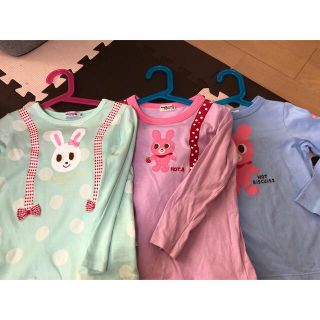 ミキハウス(mikihouse)のミキハウス　ポケットビスケッツ　長袖 ３枚セット(Tシャツ/カットソー)