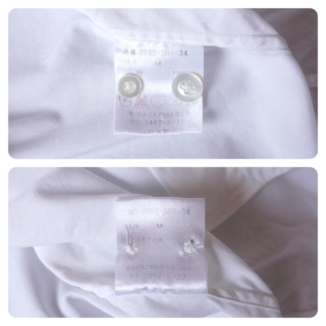 WACKO MARIA(ワコマリア)のワコマリア 半袖 シャツ マリア バックプリント 初期  ホワイト メンズのトップス(シャツ)の商品写真