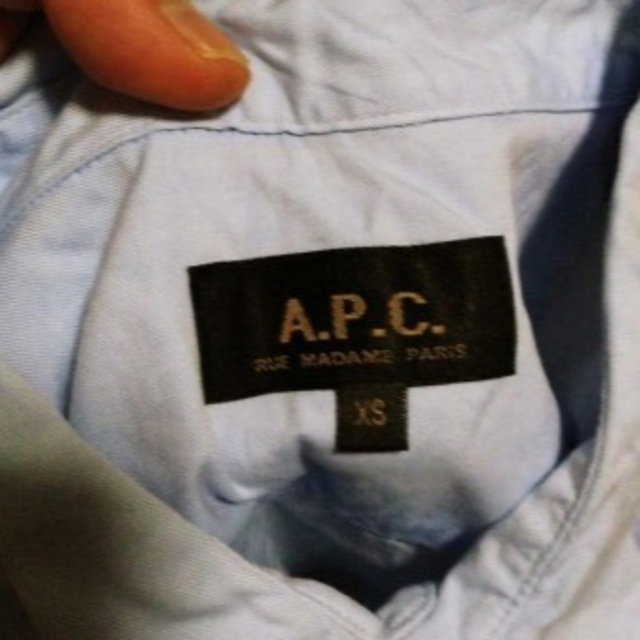 A.P.C(アーペーセー)のA.P.C アーペーセー 半袖シャツ XS ライトブルー メンズのトップス(シャツ)の商品写真