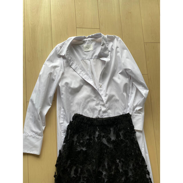 貴重Mサイズ アメリヴィンテージLACE LAYERED SHIRT DRESS