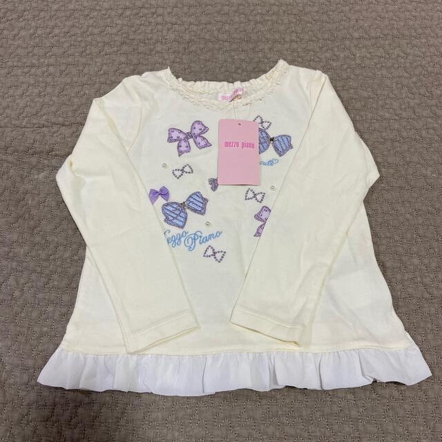 mezzo piano(メゾピアノ)のmezzo piano  長袖　カットソー　110 キッズ/ベビー/マタニティのキッズ服女の子用(90cm~)(Tシャツ/カットソー)の商品写真