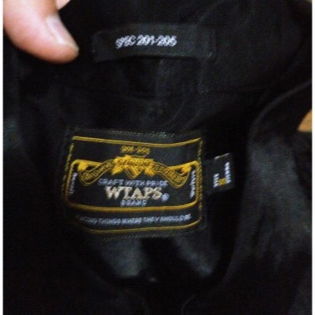 W)taps(ダブルタップス)のWTAPS 12ss VATOS 半袖サテンシャツ S 黒 美品 メンズのトップス(シャツ)の商品写真