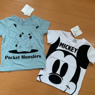 半袖 2枚セット ポケモン ピカチュウ ディズニー ミッキー(Ｔシャツ)