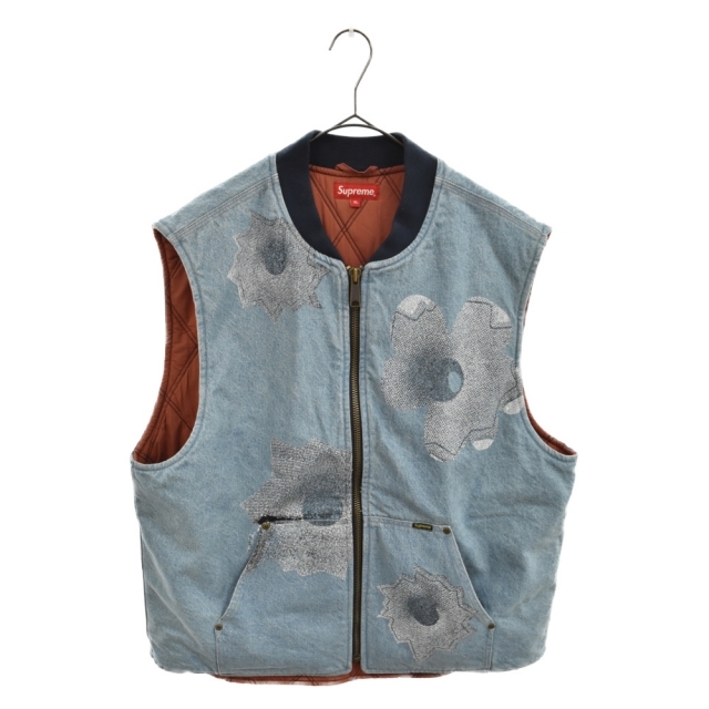 SUPREME シュプリーム 22ss Nate Lowman Work Vest ネイトロウマン デニムワークベスト インディゴ