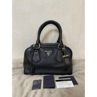 プラダ(PRADA)のプラダ　PRADA  ★  ミニボストンバック　★  黒　★  美品(ボストンバッグ)