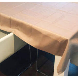 ニトリ(ニトリ)のニトリ テーブルクロス 130×170cm はっ水加工 ブラウン(テーブル用品)