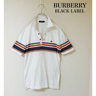 バーバリーブラックレーベル(BURBERRY BLACK LABEL)のBURBERRY B.L ポロシャツ　カラフルボーダー　オーシャンライフ(ポロシャツ)