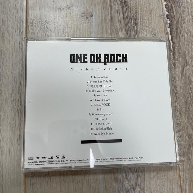 ONE OK ROCK(ワンオクロック)のONE OK ROCK Nicheシンドローム エンタメ/ホビーのCD(ポップス/ロック(邦楽))の商品写真