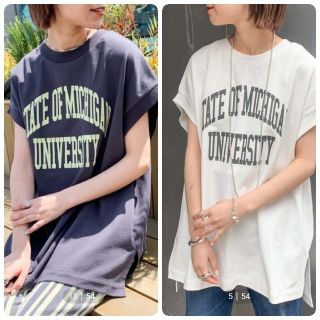 チャオパニックティピー(CIAOPANIC TYPY)のヘビーウェイトカレッジプリントノースリTee(Tシャツ(半袖/袖なし))