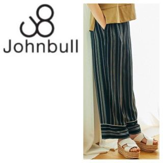 ジョンブル(JOHNBULL)のJohnbull ジョンブル ⭐︎ Sサイズ BK ストライプイージーパンツ(カジュアルパンツ)