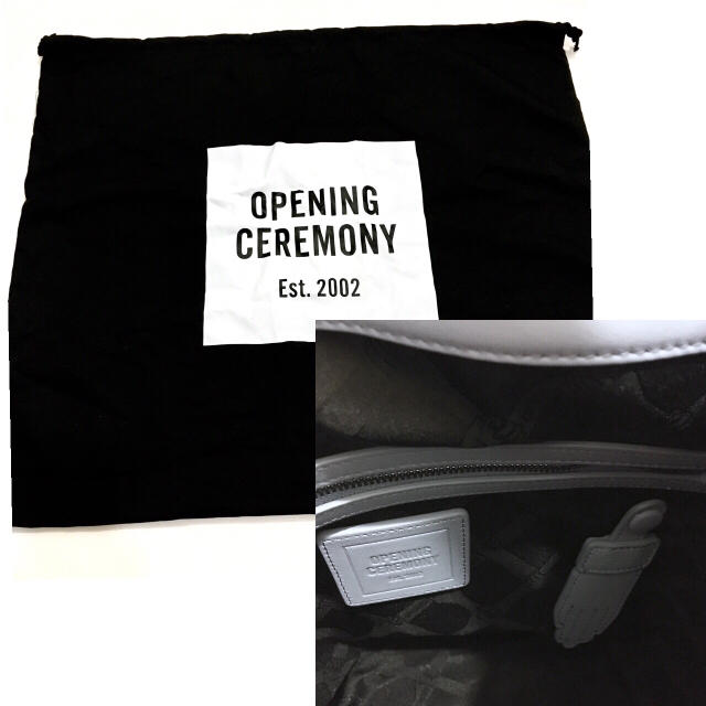 OPENING CEREMONY(オープニングセレモニー)の87%オフ！新品☆OPENING CEREMONY 牛皮 巾着リュック レディースのバッグ(リュック/バックパック)の商品写真