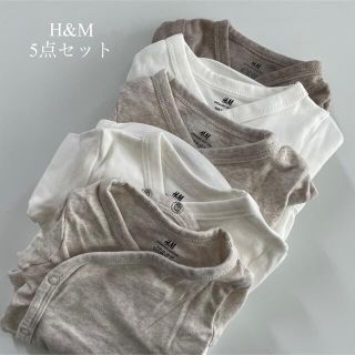 エイチアンドエム(H&M)のH&M エイチアンドエム 新生児 ロンパース セット 60 70(ロンパース)