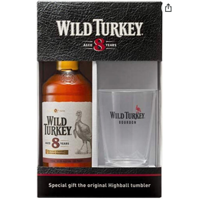 サントリー(サントリー)の【専用】Wild Turkey Aged 8 years タンブラー付 食品/飲料/酒の酒(ウイスキー)の商品写真