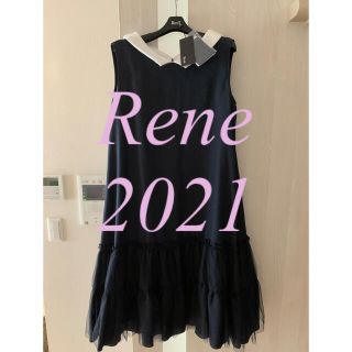 ルネ(René)の【極美品】ルネ　ワンピース　38 36(ひざ丈ワンピース)