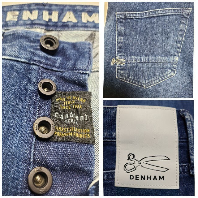 【美品】DENHAM デンハム CANDIANI製 RAZOR  W28 メンズ