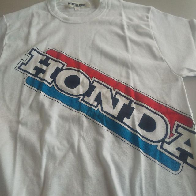 HONDA　ホンダ　レトロヴィンテージ　ロゴTシャツ　トリコロールカラー　80ｓ