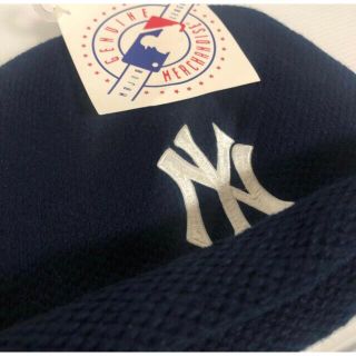 90s newyork Yankees ヤンキース ビーニー ニットキャップ - ニット