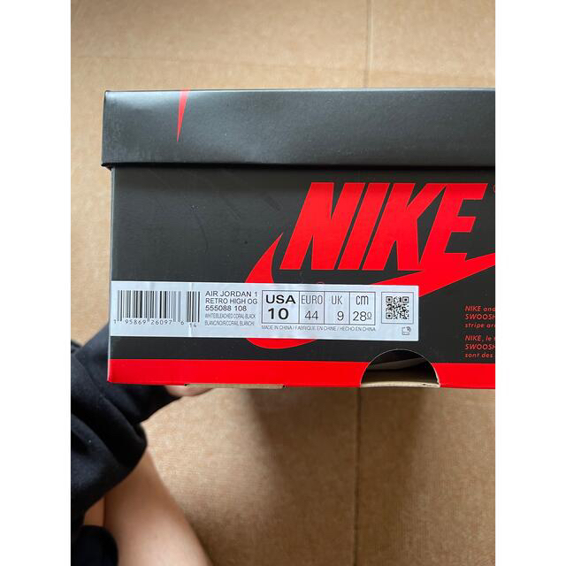 NIKE(ナイキ)のNIKE AIR JORDAN1 BLEACHED CORAL 28cm メンズの靴/シューズ(スニーカー)の商品写真