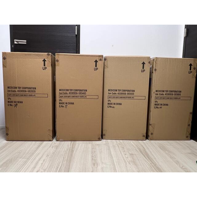 BE@RBRICK BAPE(R) CAMO 28TH 1000％ 4体セット