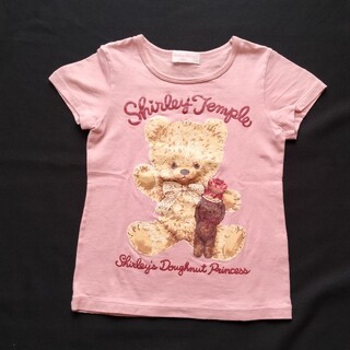 Shirley Temple - 美品シャーリーテンプル120 ドーナツくまTシャツ ピンク