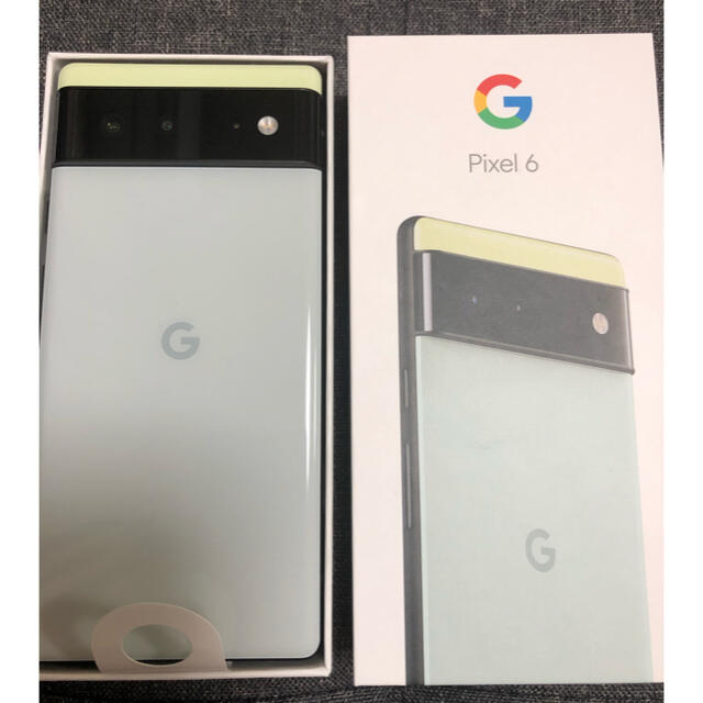 Google Pixel(グーグルピクセル)のGoogle pixel6 128GB 2台セット　コーラル　グリーン スマホ/家電/カメラのスマートフォン/携帯電話(スマートフォン本体)の商品写真