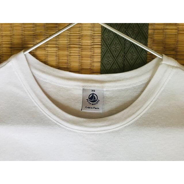 PETIT BATEAU(プチバトー)のプチバトー  Tシャツ　ホワイト　レディース サイズ　XS 【2枚セット】  レディースのトップス(Tシャツ(半袖/袖なし))の商品写真