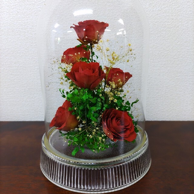 ♡ブリザーブドフラワー赤い薔薇♡ ハンドメイドのフラワー/ガーデン(プリザーブドフラワー)の商品写真