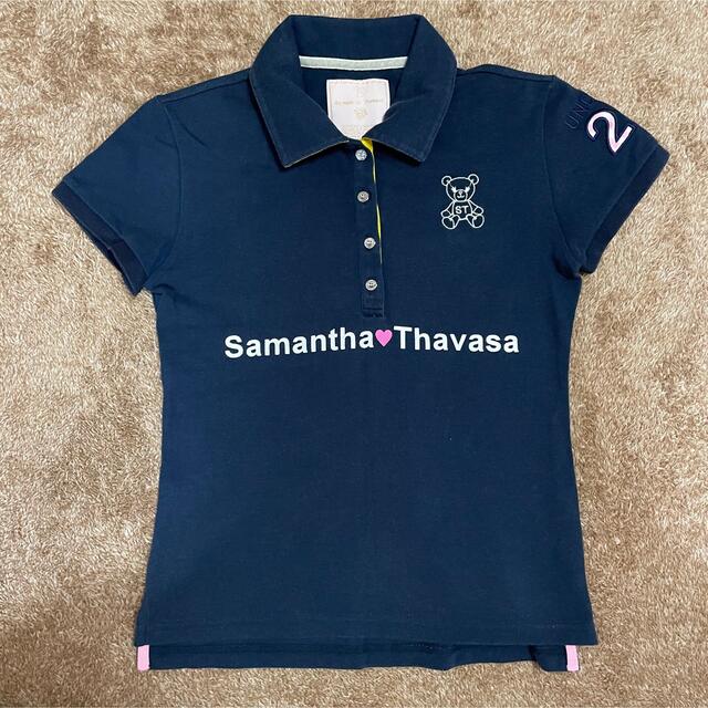 Samantha Thavasa(サマンサタバサ)のサマンサタバサ ポロシャツ S ネイビー スポーツ/アウトドアのゴルフ(ウエア)の商品写真