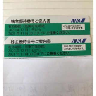 エーエヌエー(ゼンニッポンクウユ)(ANA(全日本空輸))のANA 株主優待　2022年5月31日まで　2枚(その他)