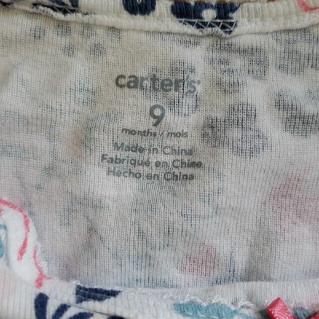 carter's(カーターズ)のCarter's ロンパース 女の子 ベビー 花柄 半袖 9M 70cm キッズ/ベビー/マタニティのベビー服(~85cm)(ロンパース)の商品写真