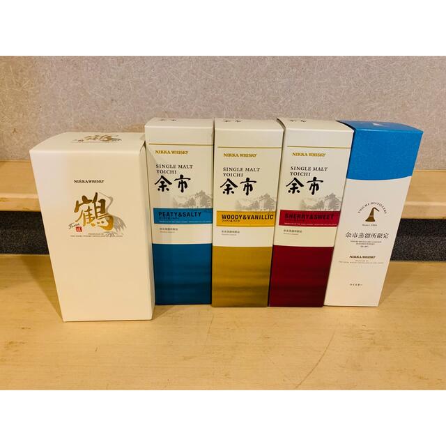 代引き手数料無料 ニッカウヰスキー ニッカ余市蒸溜所限定品5本セット