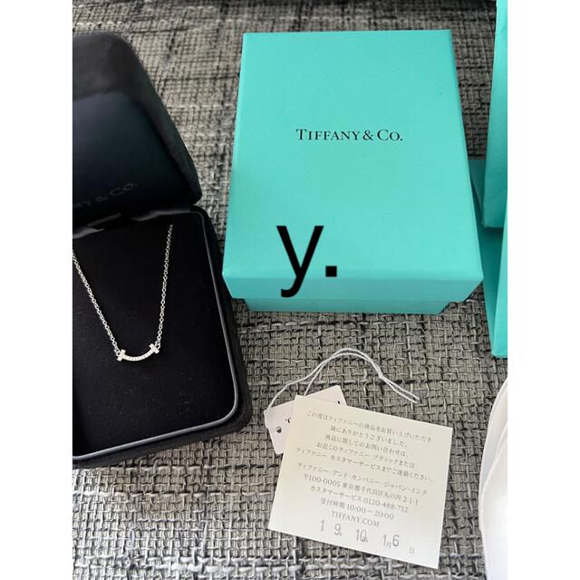 Tiffany & Co.(ティファニー)のTiffany T ティファニー Tスマイル ネックレス ダイヤモンド レディースのアクセサリー(ネックレス)の商品写真