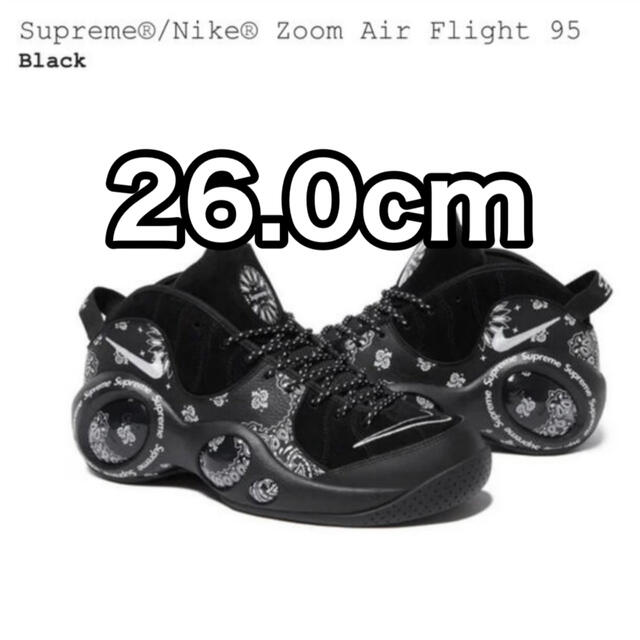 Supreme × Nike Air Zoom Flight 95 黒26cm