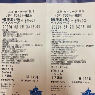 ヨコハマディーエヌエーベイスターズ(横浜DeNAベイスターズ)の横浜対オリックス6.2(木)ハマスタ(野球)