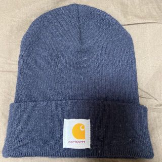 カーハート(carhartt)の【VERI様 専用】カーハート ニット帽 紺色(ニット帽/ビーニー)