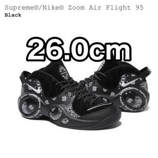 シュプリーム(Supreme)のSupreme × Nike Air Zoom Flight 95 黒26cm(スニーカー)