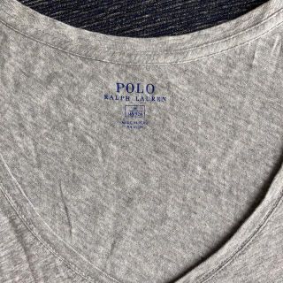 ポロラルフローレン(POLO RALPH LAUREN)のPOLO RALPHLAUREN ポロラルフローレン VネックTシャツ 美品 M(Tシャツ(半袖/袖なし))