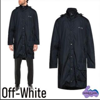 オフホワイト(OFF-WHITE)のOFF-WHITE ロングジャケット 春物(ナイロンジャケット)