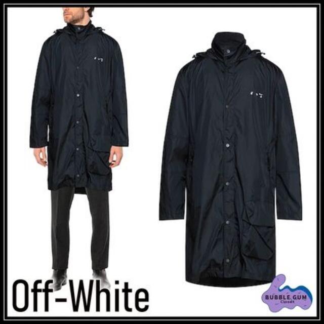 OFF-WHITE(オフホワイト)のOFF-WHITE ロングジャケット春物 メンズのジャケット/アウター(ナイロンジャケット)の商品写真