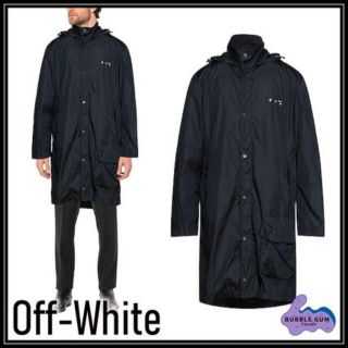 オフホワイト(OFF-WHITE)のOFF-WHITE ロングジャケット春物(ナイロンジャケット)