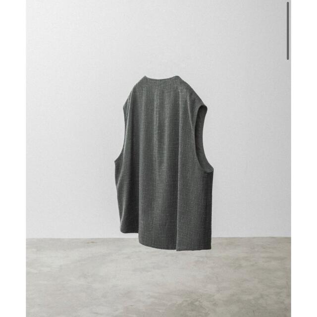 【LIDNM】LIGHT TWEED LINING VEST メンズのトップス(ベスト)の商品写真