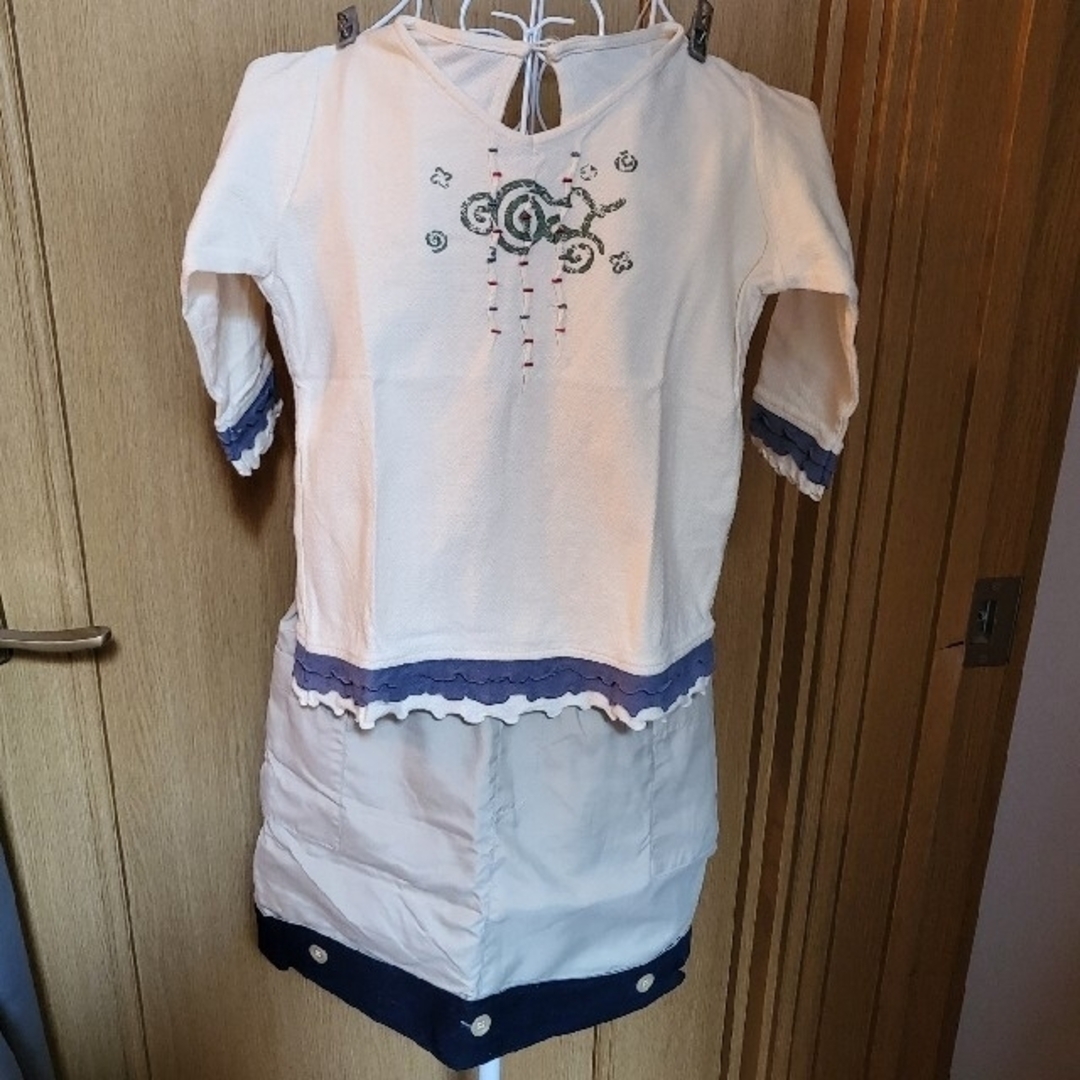 No.514 女児120cm トップス+スカートセット キッズ/ベビー/マタニティのキッズ服女の子用(90cm~)(Tシャツ/カットソー)の商品写真