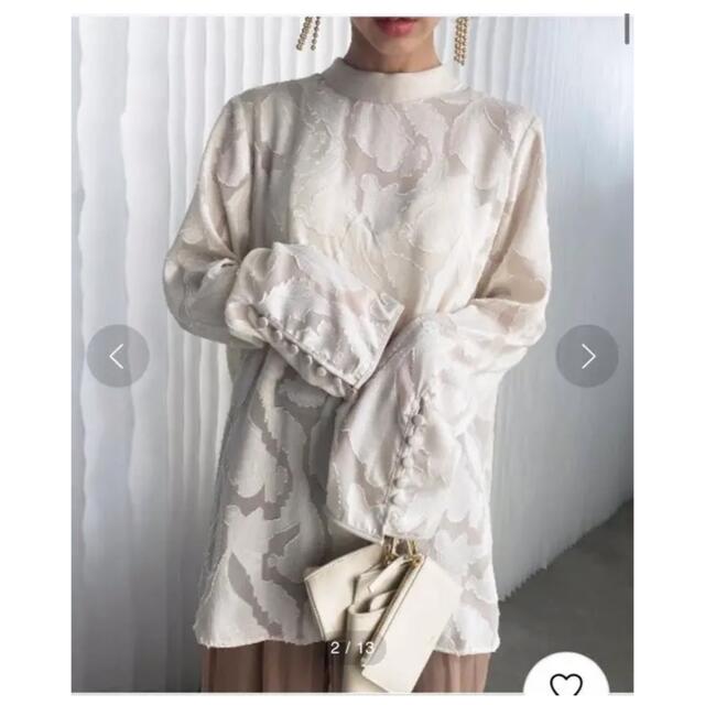 トゥデイフルhaokan back ribbon blouse