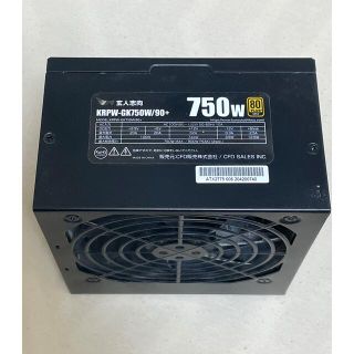 750W電源 玄人志向 KRPW-GK750W/90+(PCパーツ)