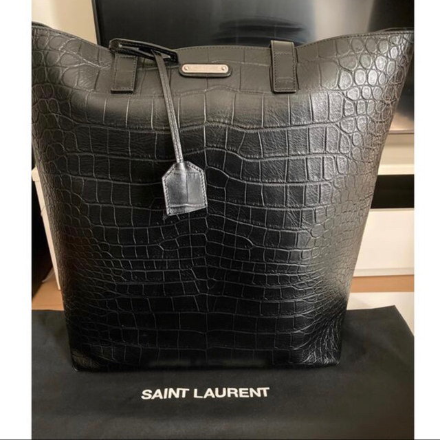 Saint Laurent(サンローラン)のサンローラン　クロコ型押し　レザーバック メンズのバッグ(トートバッグ)の商品写真