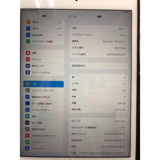 アイパッド(iPad)のiPad mini5 256gb セルラー　98% オマケケース付き(タブレット)