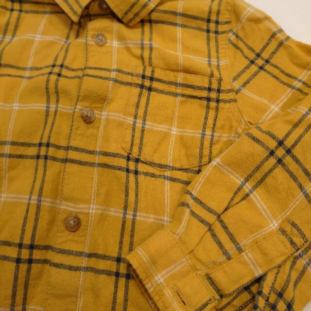 ZARAベイビー　黄色チェックシャツ